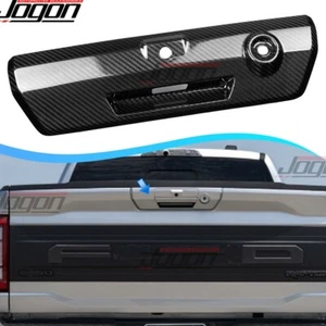 Shelby Gloss Carbon For Ford F150 Raptor 21+ Tailgate Rear Door Handle Grab Trim - Picture 1 of 15