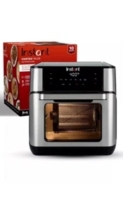 Instant Pot Vortex Plus 7-in-1 Air Fryer Oven 10 Quart Rotisserie Stainless NEW - Picture 1 of 8