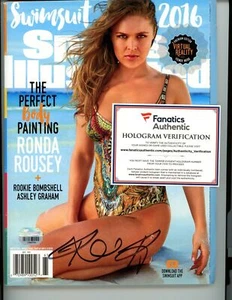 2016 Sports Illustrated Ronda Rousey Winter Swimsuit Issue Auto Fanatics COA 764 - Picture 1 of 3