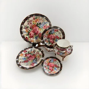 RARO DE COLECCIÓN Ralph Lauren Wedgwood China Hampton Floral 6 piezas Ajuste de Lugar ¡COMO NUEVO! - Imagen 1 de 21