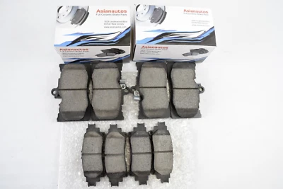Pastillas de freno delanteras y traseras de cerámica completa Asianautos para Lexus RC350 AWD 15-20 Foto 1 de 4