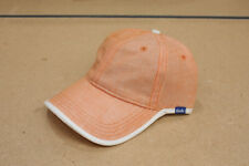 Keds Curved Linen Blend Hat Adjustable Back Strap "Tangerine"