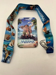 Disney's Moana Maui lanyard w card holder for pins, tickets, ID - Picture 1 of 2