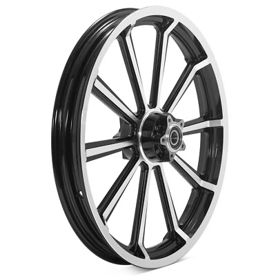 Buje de llanta de rueda delantera 21x2,15 para Harley Dyna Street Bob Super Glide personalizado FXDC Foto 1 de 4