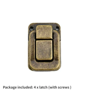 4x Toggle Latch Lock Iron Clasp Box Trunk Chest Suitcase Catch Flight Case - Picture 1 of 13
