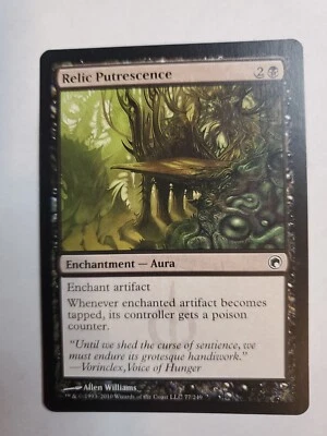 MTG Magic The Gathering Card Relic Putrescence Enchantment Aura Black Scars Of M - Image 1 of 2
