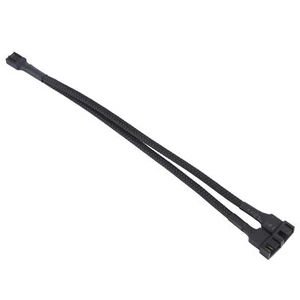 1 Bis 2 Poliges Geflochtenes Kabel Y Splitter 3/4 Pin PWM Stecker LüFter Co3175 - Bild 1 von 3