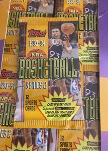 1993-94 TOPPS NBA Basketball (Series 2) PACK 12 Cards (A. Hardaway RC?) OVP RAR! - Picture 1 of 14