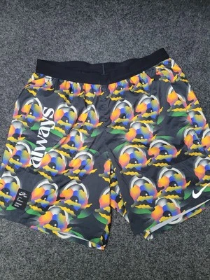 Nike AIR Dri-FIT Shorts Medium All Ways Jordan Moss Floral Graphic Running MENS - Image 1 of 4