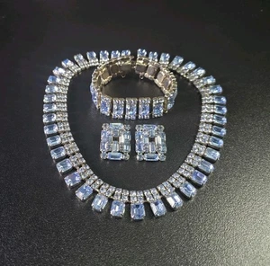 Juego de pendientes pulsera collar diamantes de imitación Juliana vintage - Imagen 1 de 13