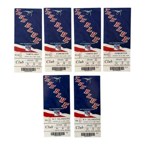 New York Rangers Ticket Stubs (6) incl. Messier 11 Retirement Night - Picture 1 of 2