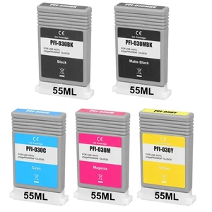PFI-030 High - Yield Ink Cartridge Replacement for CN PFI-030MBK PFI-030BK PF... - Picture 1 of 6