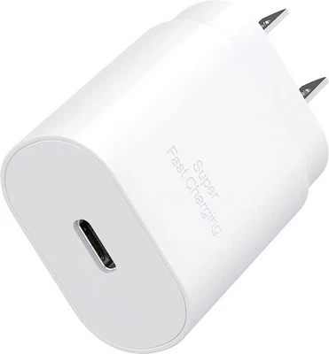 PD 25W USB-C Fast Wall Charger Adapter for iPhone 13 14 15 16 17 Pro Max Samsung - Image 1 of 4