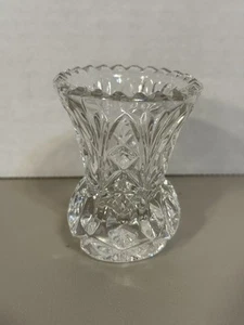 Vintage Lead Crystal Glass Toothpick Holder - Pineapple Design - Picture 1 of 7