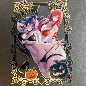Goddess Story Gold METAL Card - Serial Number #/100! Anime Rias Akeno DXD - Picture 1 of 6
