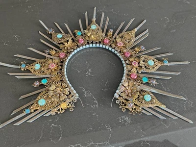 gothic fairy Halo  crown, Headdress  , Halloween, Cosplay, Rave SEXYFISH mermaid - Image 1 of 4