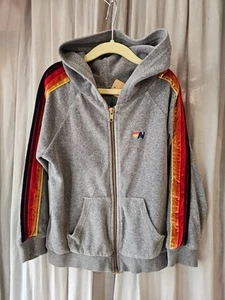 Aviator Nation kids unisex velour zip hoodie 10 - Picture 1 of 8