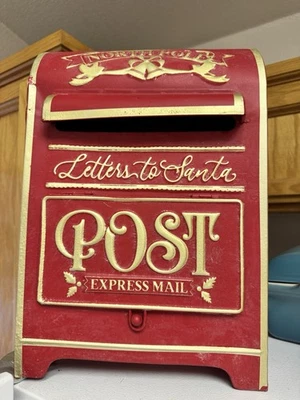 Письма Санта почтовый ящик Северный полюс почтовый ящик винтажный рождественский почтовый ящик украшение - Изображение 1 из 3