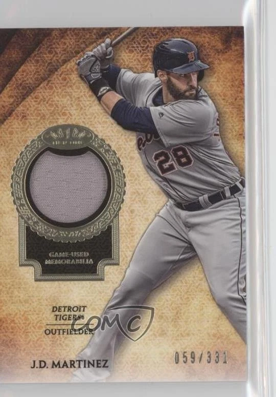 2017 Topps Tier One Tier One Relics /331 JD Martinez #T1R-JM - Image 1 of 2