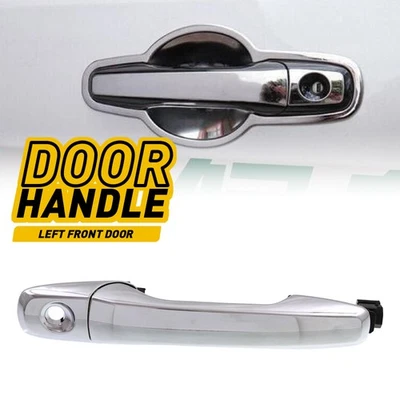 Manija utilitaria exterior puerta delantera izquierda cromada Fit 13-17 Ford Police Interceptor Foto 1 de 4