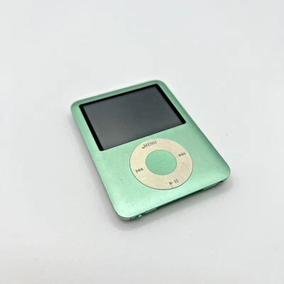 Apple iPod nano 3th generazione A1236 verde acqua 8GB usato MP3 PER PARTI - Image 1 of 4