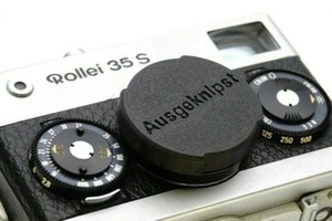 Tapa de objetivo para Rollei 35S 35SE Sonnar & B35 Triotar Lens Cap de Ausgeknipst