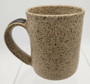 Vintage Handmade Tan and Brown Speckled Coffee Tea Pottery Mug Wizard of Clay - Picture 1 of 8