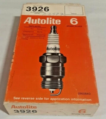 Juego de 6 bujías resistencia cobre Autolite 3926  Foto 1 de 2