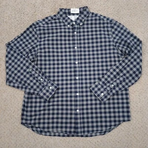 Old Navy Hemd Herren XL blau kariert langarm Button Down Baumwollmischung - Bild 1 von 12
