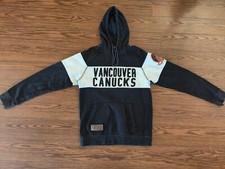 Vancouver Canucks NHL Hockey - Vintage Rare CCM 80s/90s Logo Hoodie - Mens Small