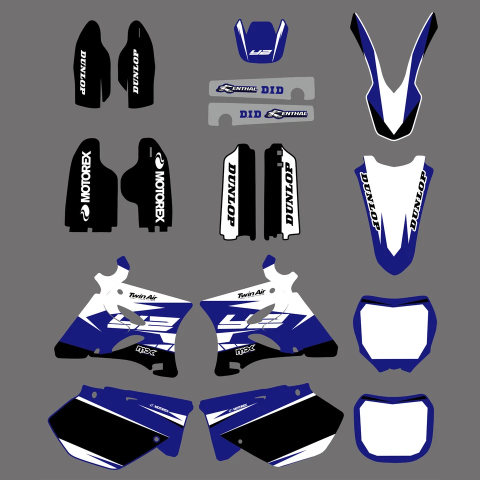 Kit de calcomanías adhesivas Team Graphics para Yamaha YZ 125 250 YZ125 YZ250 2002-2014 Foto 1 de 1