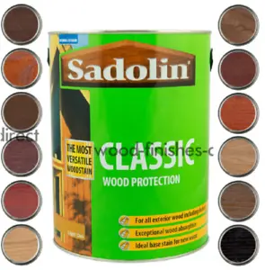 Sadolin Classic Oil Based Solvent All Purpose Exterior Woodstain  1L All Colours - Picture 1 of 10