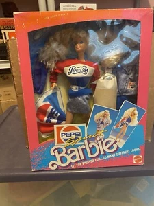 VINTAGE MATTEL 1989 PEPSI COLA SPIRIT BARBIES DOLL IN SEALED BOX - Picture 1 of 4