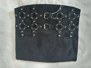 A gorgeous Giuseppe Zanotti suede fold over buckle design clutch bag - Picture 1 of 12
