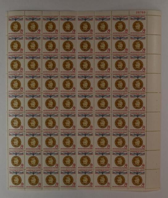 Ernst Reuter Full Sheet of 72 Vintage Unused US Postage Stamps