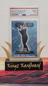 2024 Oberdeck GOLF UD Blenden blau SSP SELTEN DZ-25 Brooke Henderson - Bild 1 von 2