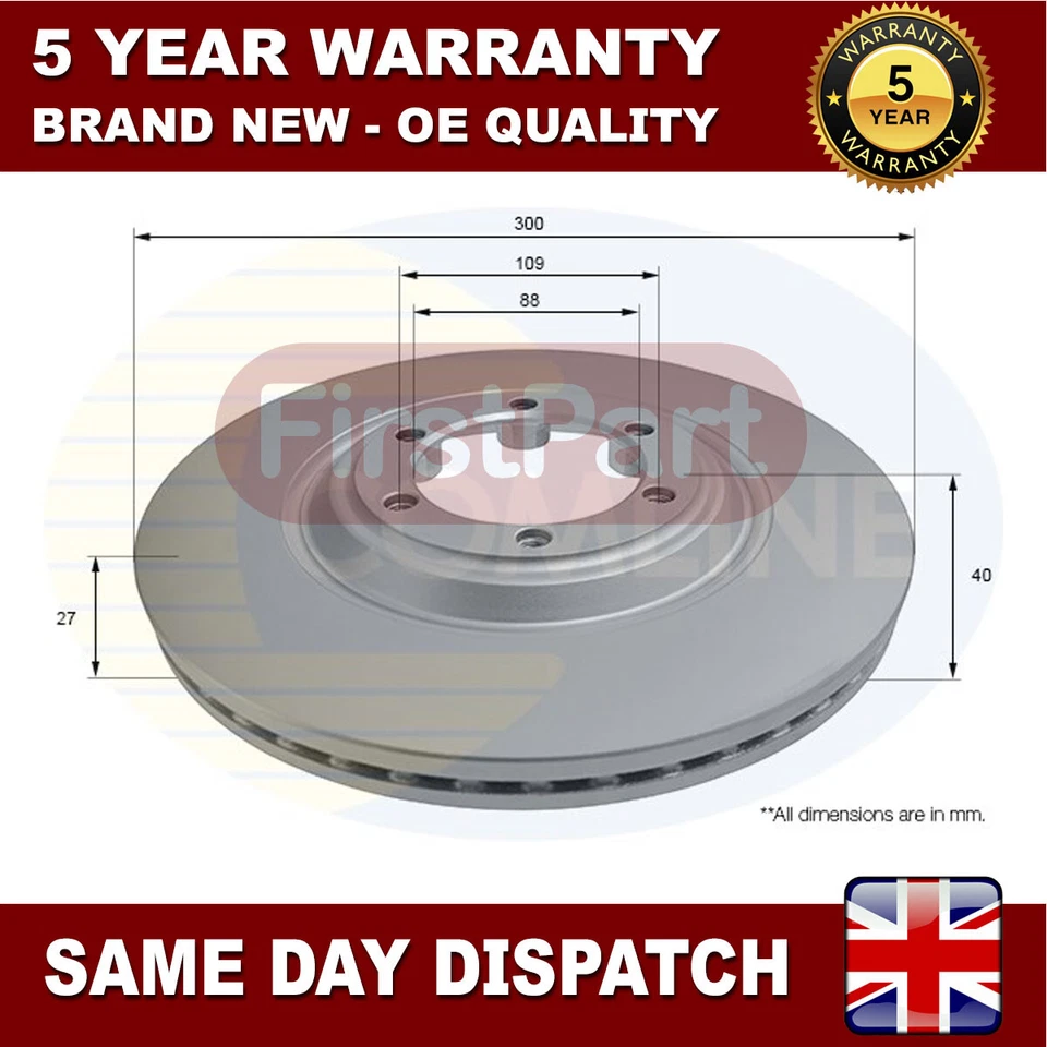 Fits Isuzu D-Max 2012- 1.9 D 2.5 CRDi Firstpart Front Brake Disc #1 8981246633 - Image 1 of 2
