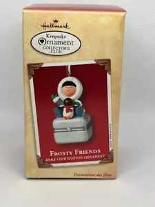 Hallmark Keepsake Frosty Friends Trinket Box 2002 Club Edition Ornament New - Picture 1 of 10