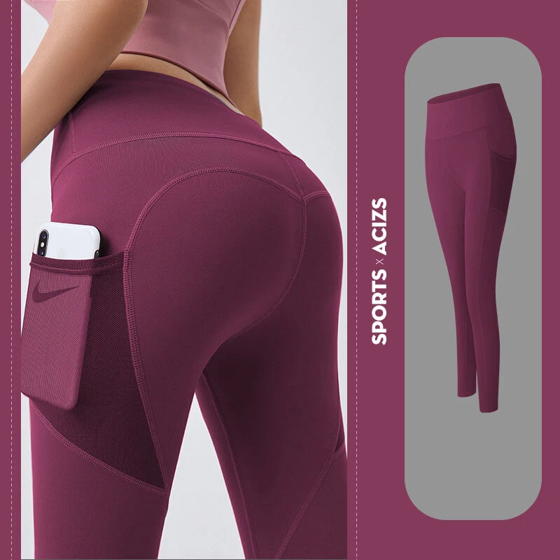 Yoga Pants Women With Pocket Leggings Sport Girl Gym Leggings Women Tummy Contro - Image 1 of 1