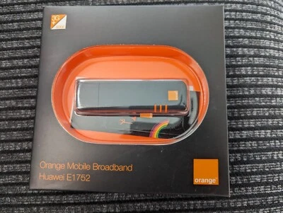 HUAWEI Mobile Broadband Dongle E1752 3G USB Modem Orange Laptop Mifi Stick - Image 1 of 4