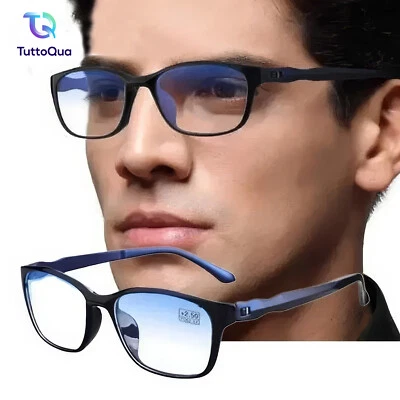 Occhiali da Lettura Uomo Donna Anti Luce Blu Miopia Presbiopia Scegli Diottrie - Immagine 1 di 4