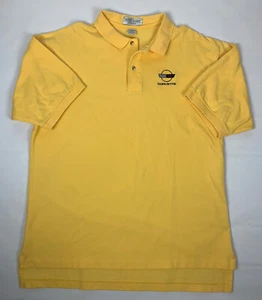 Outer Banks Corvette Polo Golf Shirt XL Yellow Embroidered Official Chevrolet -C - Picture 1 of 6