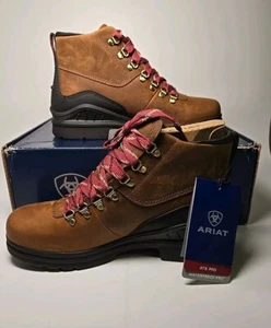 Ariat Barnyard Lace H2O Women's Weathered Brown Boots Sz 10 B Medium - Picture 1 of 7
