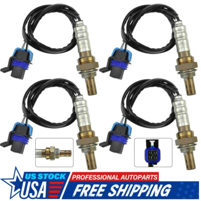 Juego de 4 sensores de oxígeno O2 aguas arriba y aguas abajo para Chevrolet GMC Buick 3,6 L Foto 1 de 4