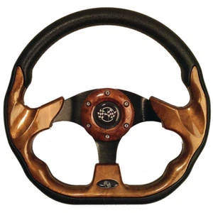 Volante Woodgrain Racer de 12,5" (ajuste universal para carro de golf) - Imagen 1 de 1