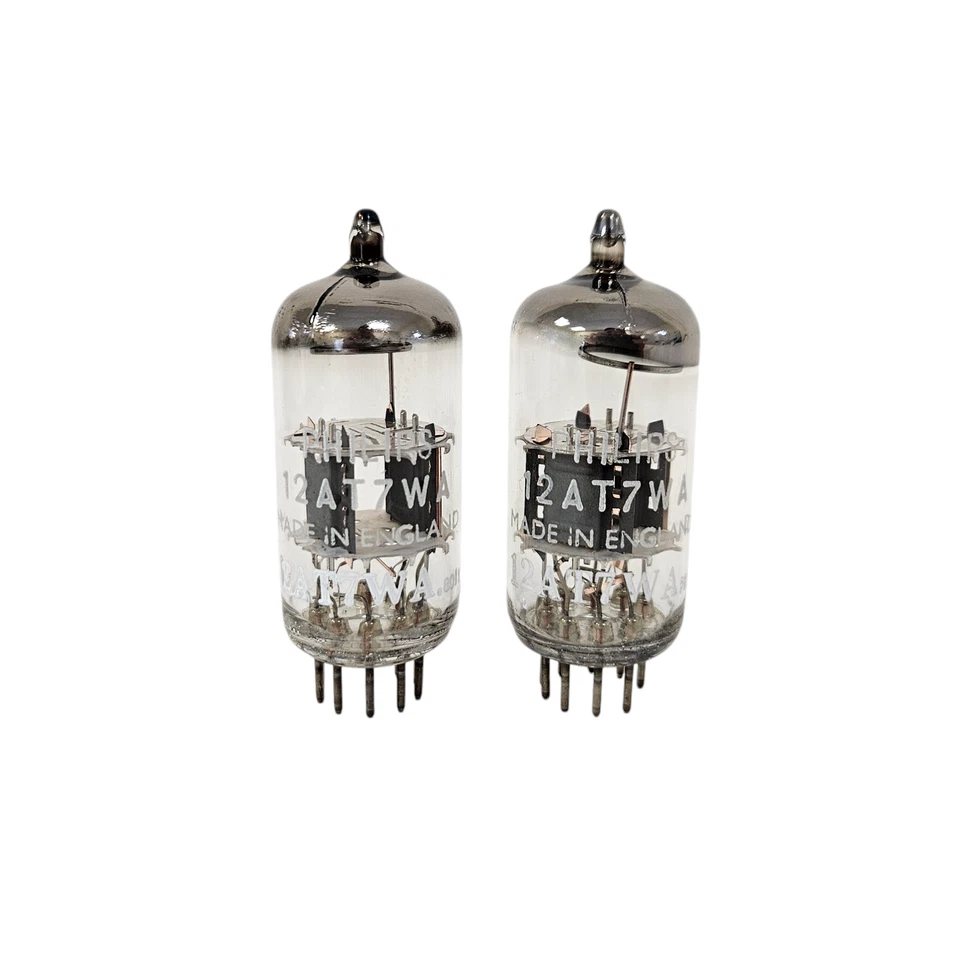 12AT7WA ECC81 PHILIPS MULLARD NOS MATCHED PAIR VALVE TUBE - Image 1 of 1