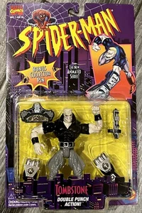 1995 Vintage Toybiz Spider-Man Animated Series Tombstone Action Figure Mint New - Picture 1 of 3