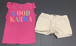 Girl's Mini Boden & Old Navy Outfit Size 7 - Owl Top w/Ballerina Jeggings EUC - Picture 1 of 8