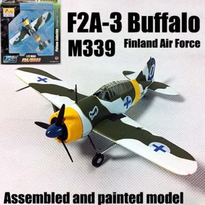 Finland F2A-3 Buffalo aircraft fighter 1/72 non diecast plastic plane Easy model - Image 1 of 4