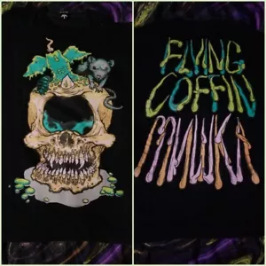 S - RARE MNWKA x Flying Coffin Collab Skull Candle Streetwear Shirt - Picture 1 of 5